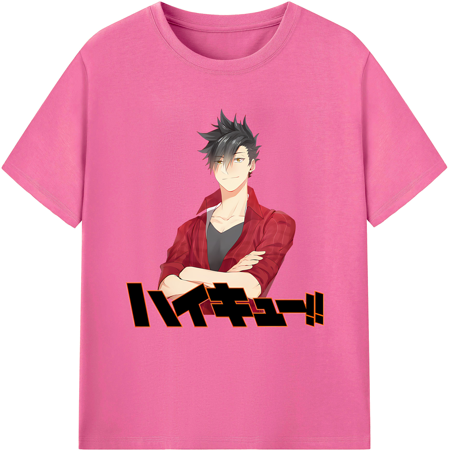 （画像用） ハイキュー!! Haikyu!! レディースカジュアルプリントTシャツ（綿100％）